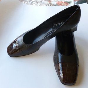 Vero Cuido Van Eli Leather Brazil brown Heeled pump dress shoes 10